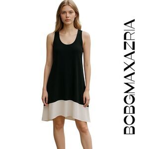 BCBGMaxAzria Black White ColorBlock EuroGirl Dress NWT Size XS